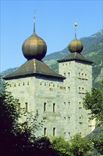 Architecture, Switzerland, Valais, Simplon Area, Castle, Stockalper Castle, old. 17th century