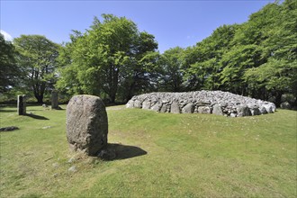 Prehistoric Burial Cairns of Balnuaran of Clava, also called Clava Cairns at the Scottish