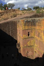 Rock churches in Lalibela, the rock church of St George, Bete Kiddus Georiys, Bete Ghiorgis Church,