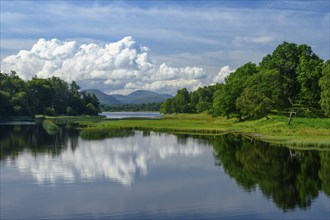 Loch Insh, lake, clouds, Scotland, Aviemore, Great Britain