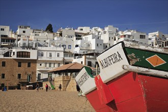 Albufeira beach in the Algarve, Portugal, Europe