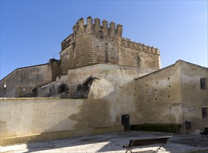 Castle ramparts village of Arcos de la Frontera, Cadiz province, Spain, Europe