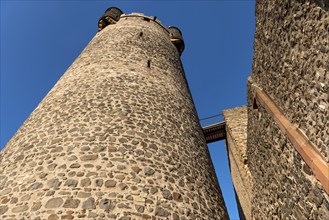 Adolfsturm keep, medieval tower of the Friedberg castle, Butterfassturm, Friedberg, Wetteraukreis,