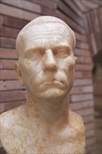 Bust of elderly man, Museo Nacional de Arte Romano, national museum of Roman art, Merida,