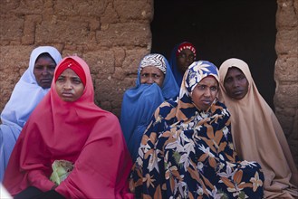 Women of a village community in Maraban Dare community, Plateau state, 07.02.2024. The village was