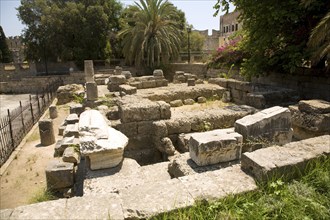 Temple of Aphrodite, old town, Rhodes, Greece, Europe