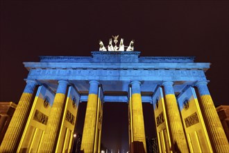 On the anniversary of the Russian war of aggression against Ukraine, the Brandenburg Gate is