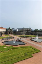 Zwinger courtyard, park, park complex, architecture, attraction, famous, historic, history,