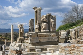 Ruins of the Hydreion Fountain, Ephesus, ancient archaeological site, Izmir Province, Turkey, Asia