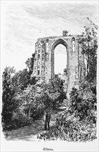 Church ruins in Eldena, Ludwigslust-Parchim district, Mecklenburg-Western Pomerania, Germany,