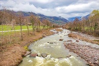 Talferbach stream in Bolzano, South Tyrol, Italy, Europe