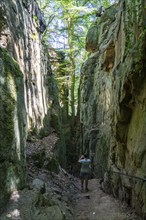 The Devil's Gorge, narrow, accessible gorge of sandstone rocks, with steep rocky gorges, near