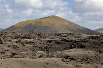 Volcanic landscape, Los Volcanes nature park Park, Fire Mountains, Volcanoes, Lanzarote, Canary