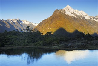 View from Key Summit to Mt Christina, Fiordland National Park, South West New Zealand World