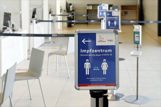 Vaccination centre in Terminal 5 of BER Airport, Schönefeld, 15.02.2021