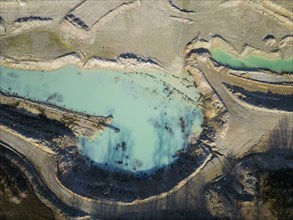 The Blue Hole, a residual hole from the kaolin mining operations of Kaolin- und Tonwerke