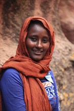 Beautiful, young Ethiopian woman, Ethiopia, Africa