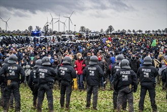 Violent clashes between thousands of demonstrators and the police, after a demonstration against