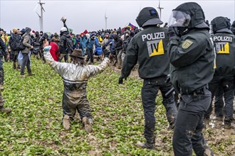 Violent clashes between thousands of demonstrators and the police, after a demonstration against