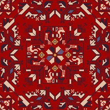 Traditional Bulgarian embroidery vector pattern