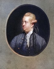 Edward Gibbon 1737-1794, English rationalist, historian and scholar. From the book Gallery of