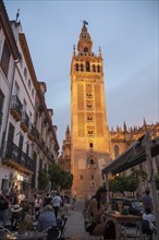 La Giralda tower of the cathedral originally built as a Moorish minaret in the twelfth century,