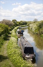 Kennet and Avon canal stretch between All Cannings and Alton Barnes, Vale of Pewsey, Wiltshire,