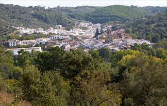 Village of Galaroza, Sierra de Aracena, Huelva province, Spain, Europe