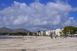 Port d'Alcúdia beach, Alcudia, Majorca, Balearic Islands, Spain, Europe