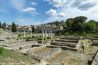 Vaison-la-Romaine. Archaeological site of La Villasse. Vaucluse. Provence-Alpes-Côte d'Azur. France