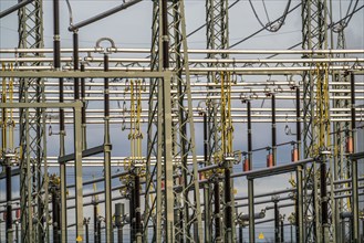 New construction of the transformer station on Cranger Straße in Herten, Emscherbruch station,