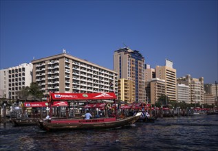 Abra water taxi, passenger transport, Dubai Creek, RTA, transport, Deira, Dubai, United Arab