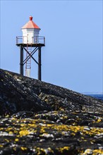 Kvalen fyr, HAUGESUND, North Sea in Rogaland County, Åkrafjord, Norway, Europe