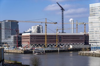 Final construction work on Westfield Hamburg-Überseequartier, Hafencity Hamburg, new district on