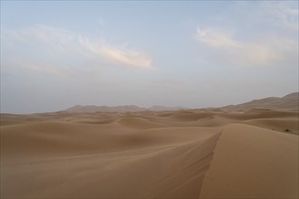 Dunes in the desert, Erg Chebbi, Sahara, Merzouga, Morocco, Africa