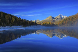 Lej da Staz, Upper Engadine, Grisons, Switzerland, Europe