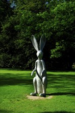 Sculpture Nightlife, by Henk Visch, spa garden, Bad Homburg, Hesse, Germany, Europe