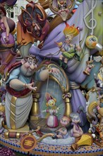 Falla figures at the Fallas festival, Valencia, Spain, Europe