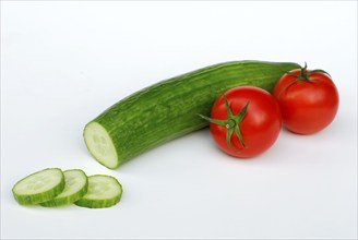 Cucumber (Cucumis) and Tomatoes (Solanum lycopersicum)