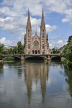 Église Saint-Paul on the Ill, Calvinist church, Strasbourg, Département Bas-Rhin, Alsace, France,