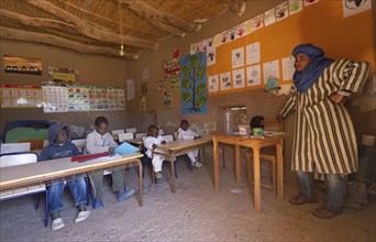 Morocco, School, Merzouga, Erg Chebbi Desert, Africa