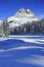 Tre Cime di Lavaredo, Three Peaks, Sesto Dolomites, South Tyrol, Italy, Europe