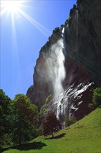 Staubbach Falls, Bernese Oberland, Switzerland, Europe