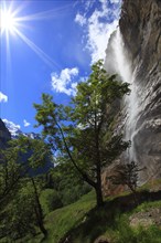 Staubbach Falls, Bernese Oberland, Switzerland, Europe