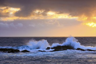 Sea surf, Scotland, Great Britain