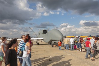 Northrop Grumman RQ-4 Global Hawk Unmanned Aerial Vehicle (UAV) drone at air show at NAS