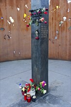 Memorial, stele in memory of the victims of the bomb attack on 26 September 1980, terrorist attack,