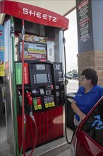 Romulus, Michigan USA, 27 August 2024, Sheetz opened its first Michigan gas station and convenience