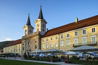 Former Benedictine abbey Tegernsee monastery with St Quirin's Basilica, today a castle with