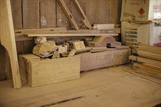 Carpentry workshop of the cooperative of the traditional local population, COOMFLONA in the Tapajos